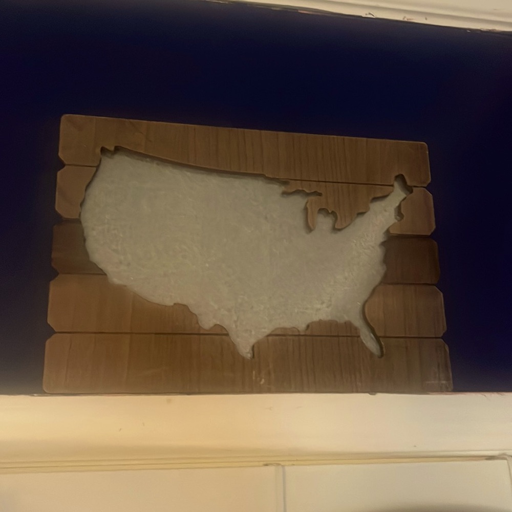 USA Wooden Wall Decor